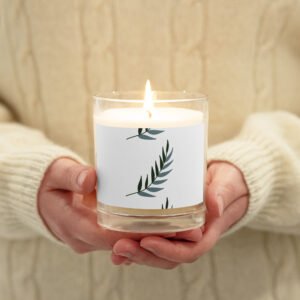 Palm leaf soy wax candle