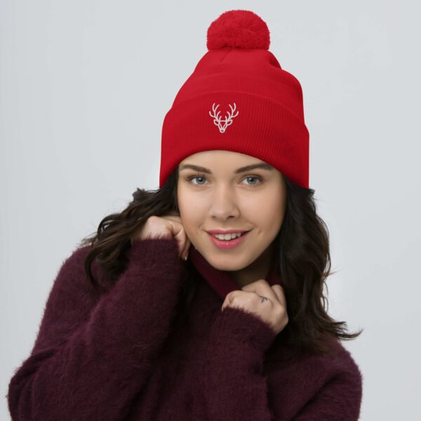 Christmas Pom-Pom Beanie - Image 3