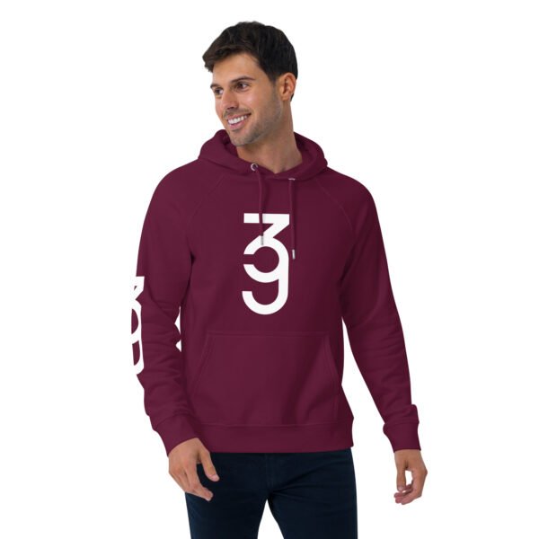 3g Unisex eco raglan hoodie - Image 19