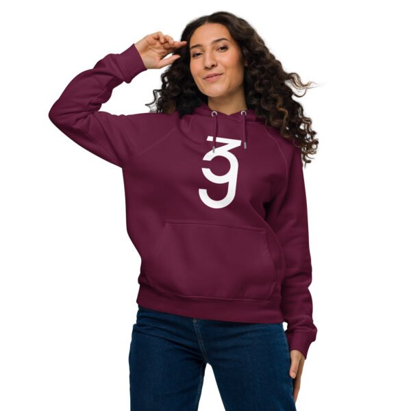 3g Unisex eco raglan hoodie - Image 7