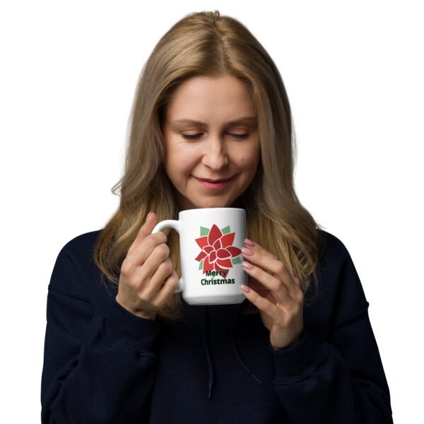 Merry Christmas White glossy mug - Image 2