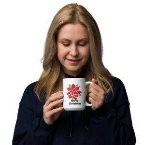 Merry Christmas White glossy mug