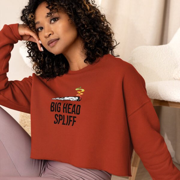 Big Head Spliff Crop Sweatshirt - Image 3