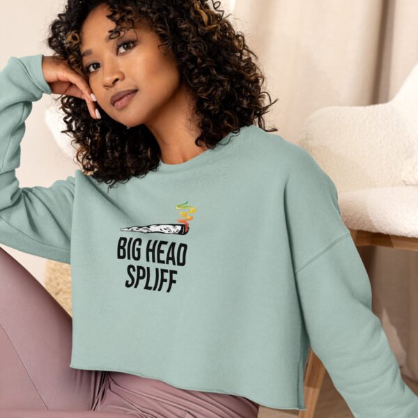 Big Head Spliff Crop Sweatshirt - Image 5