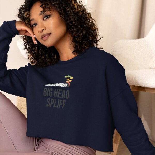 Big Head Spliff Crop Sweatshirt - Image 2