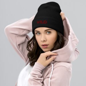 "Wild" Cuffed Beanie