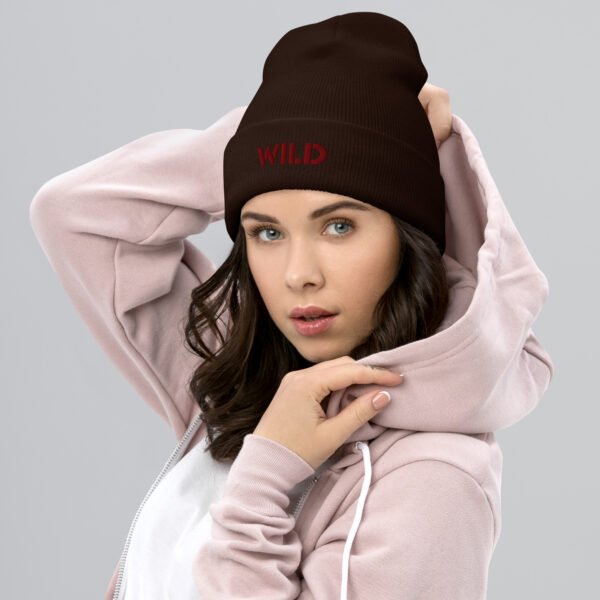 "Wild" Cuffed Beanie - Image 2