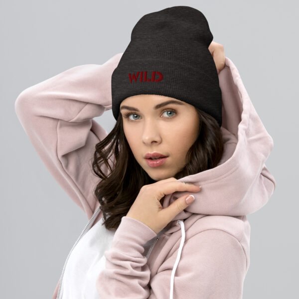 "Wild" Cuffed Beanie - Image 4