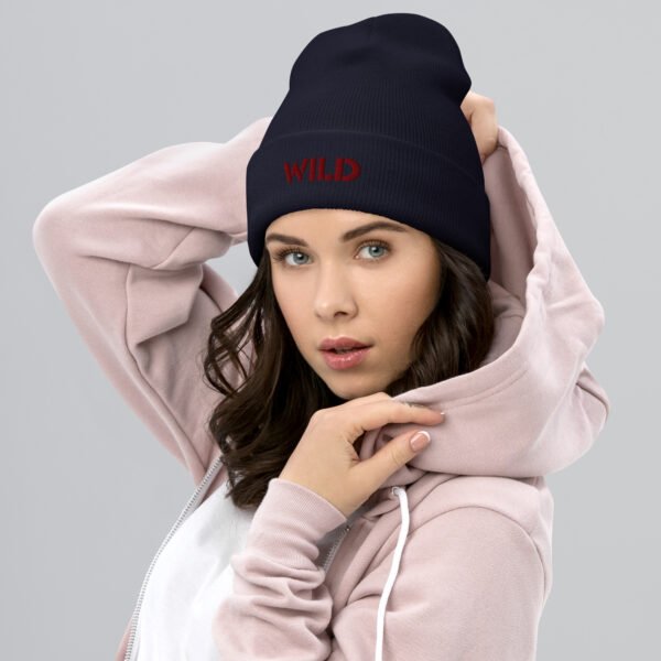 "Wild" Cuffed Beanie - Image 3